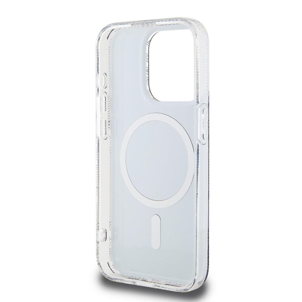 MagSafe Hülle für Apple iPhone 15 Pro Max, Guess, IML Gcube, Schwarz