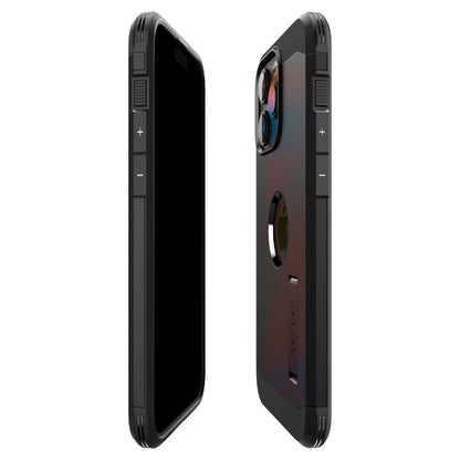 MagSafe Hülle für Apple iPhone 15 Pro Max, Spigen, Tough Armor, Schwarz ACS06594