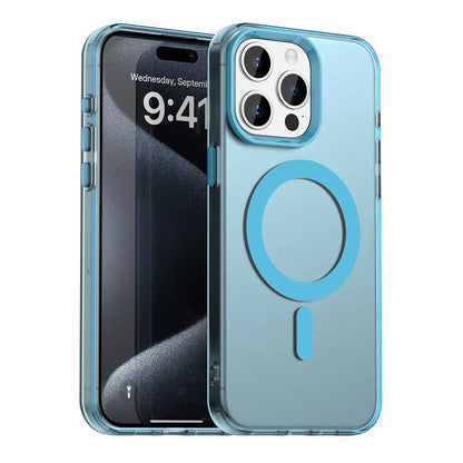 MagSafe-Hülle für Apple iPhone 15 Pro Max, Techsuit, CandyCase, Blau