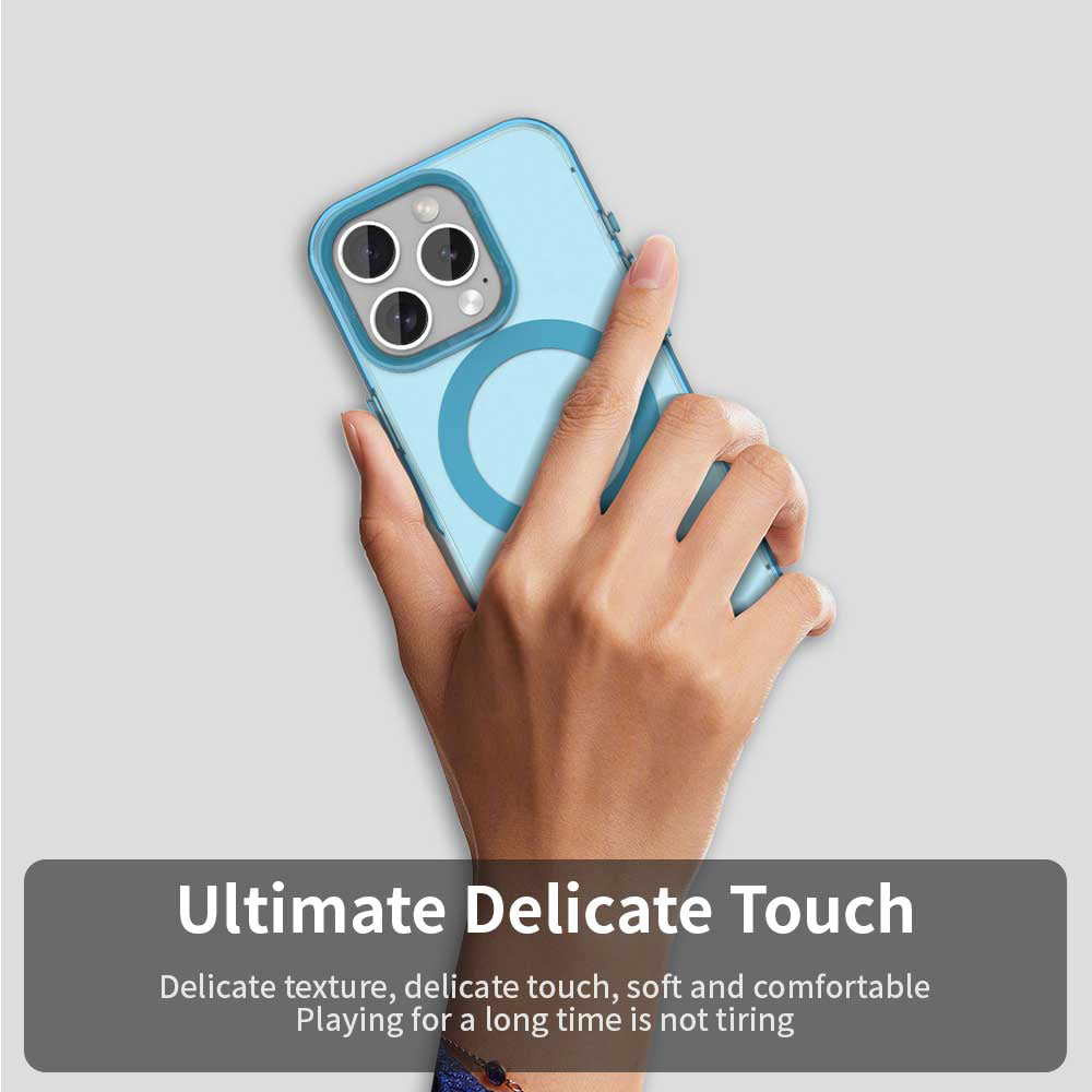 MagSafe-Hülle für Apple iPhone 15 Pro Max, Techsuit, CandyCase, Blau