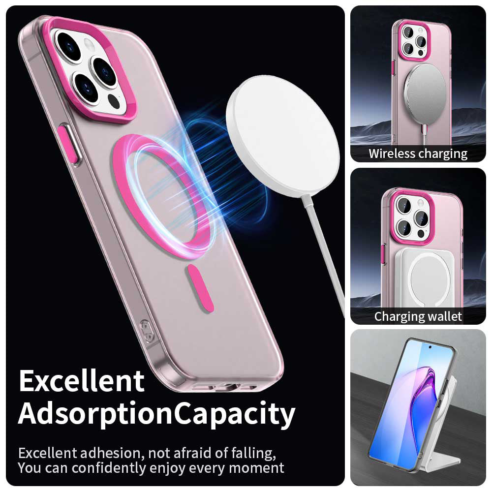 MagSafe-Hülle für Apple iPhone 15 Pro Max, Techsuit, CandyCase, Rosa