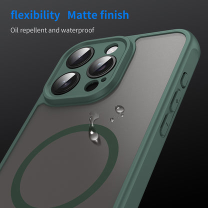 MagSafe-Hülle für Apple iPhone 15 Pro Max, Techsuit, HaloFrost II, Grün