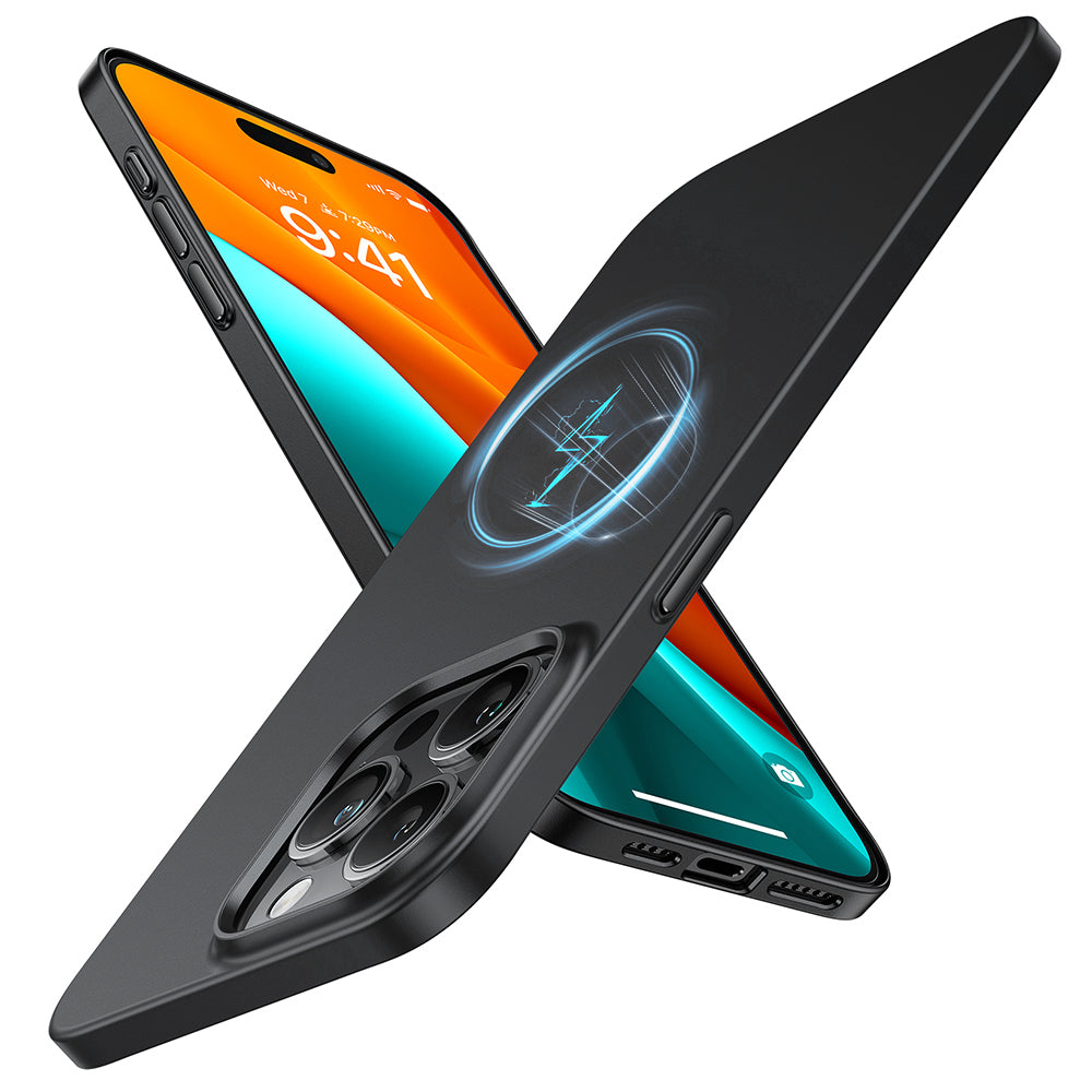 MagSafe-Hülle für Apple iPhone 15 Pro Max, Torras, OriginFit, Schwarz