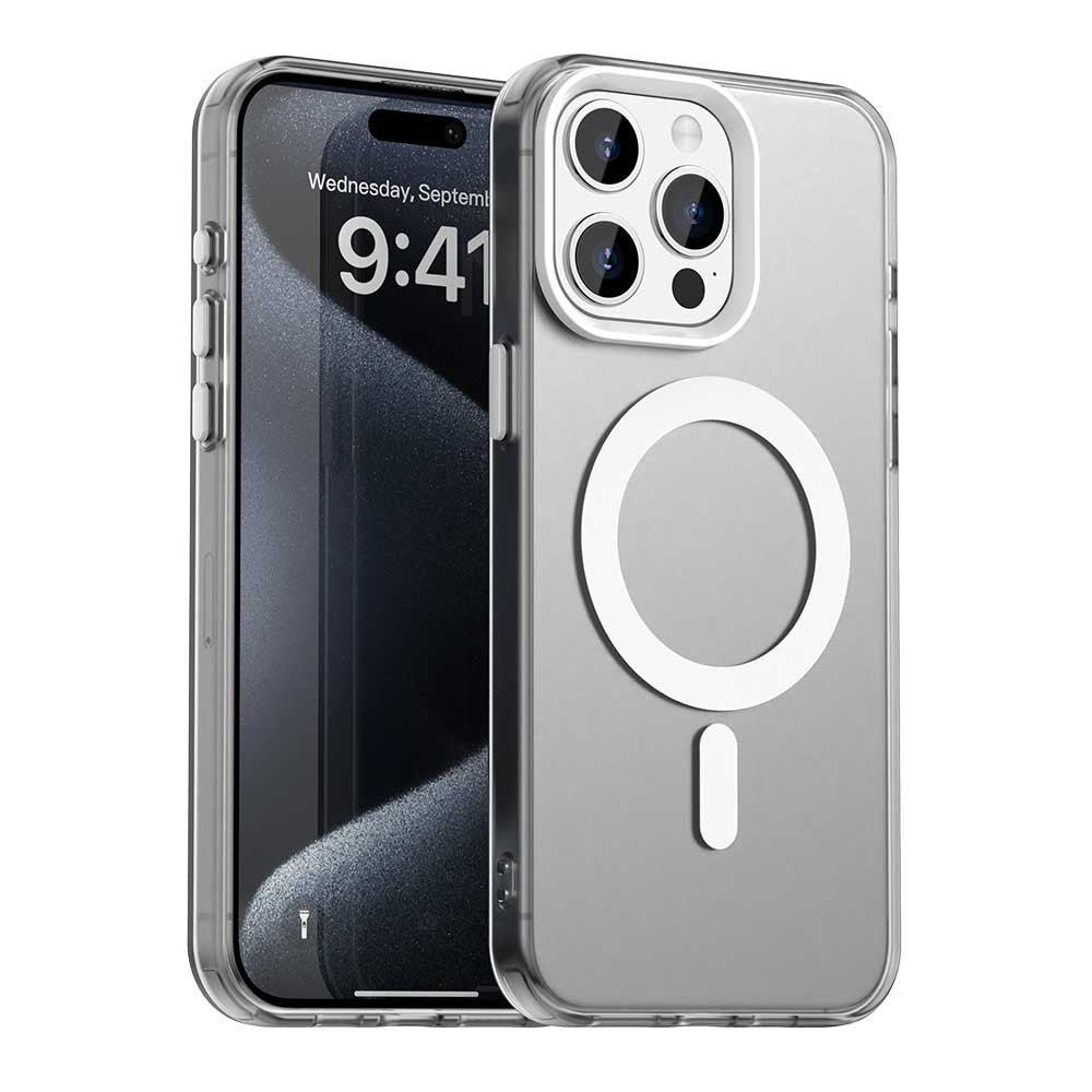 MagSafe Case for Apple iPhone 15 Pro, Techsuit, CandyCase, White