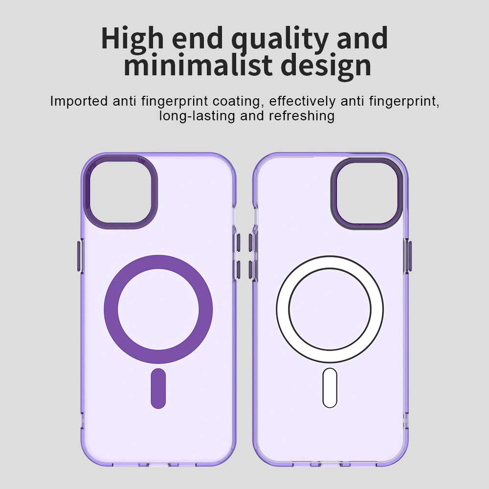MagSafe Case for Apple iPhone 15, Techsuit, CandyCase, Purple