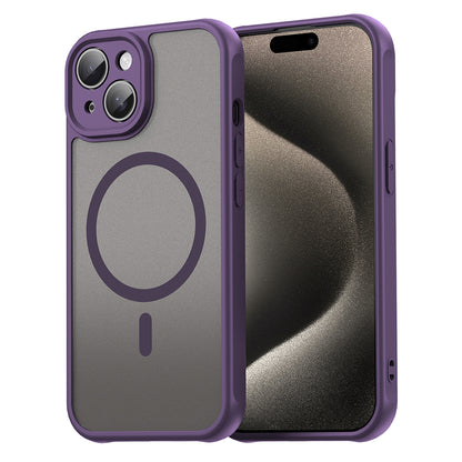MagSafe Case for Apple iPhone 15, Techsuit, HaloFrost II, Purple