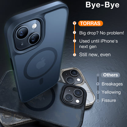 MagSafe Case for Apple iPhone 15, Torras, Guardian, Black