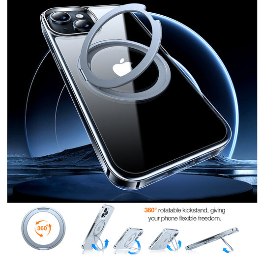 MagSafe Case for Apple iPhone 15, Torras, Ostand Pro, Transparent