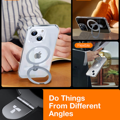 MagSafe Hülle für Apple iPhone 15, Torras, Ostand, Transparent