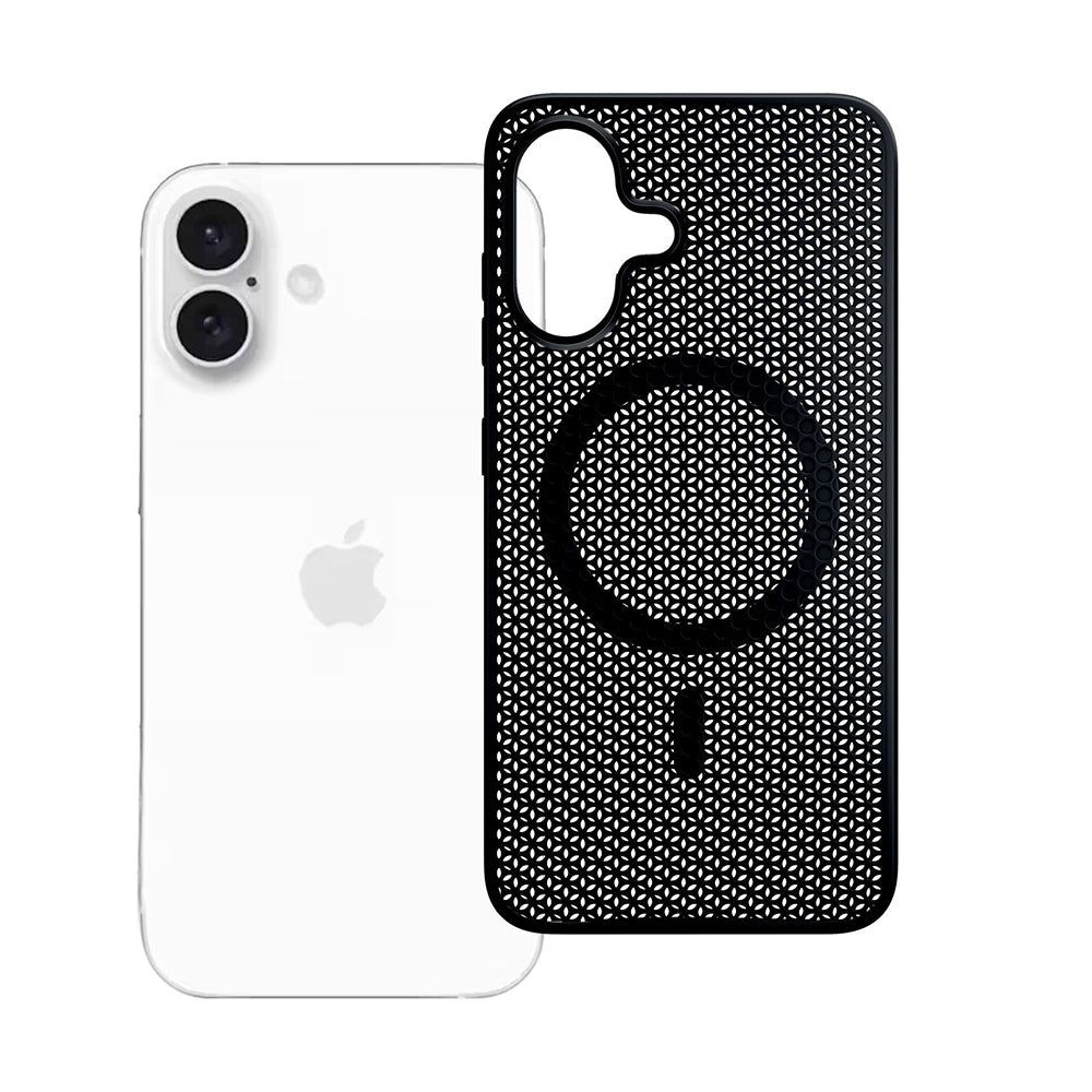 MagSafe-Hülle für Apple iPhone 16, 3MK, COOLing, Schwarz