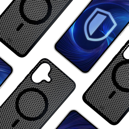 MagSafe-Hülle für Apple iPhone 16, 3MK, COOLing, Schwarz