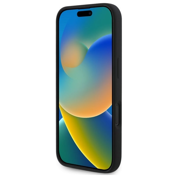 MagSafe Hülle für Apple iPhone 16, Karl Lagerfeld, Silikon Karl & Choupette's Köpfe, Schwarz