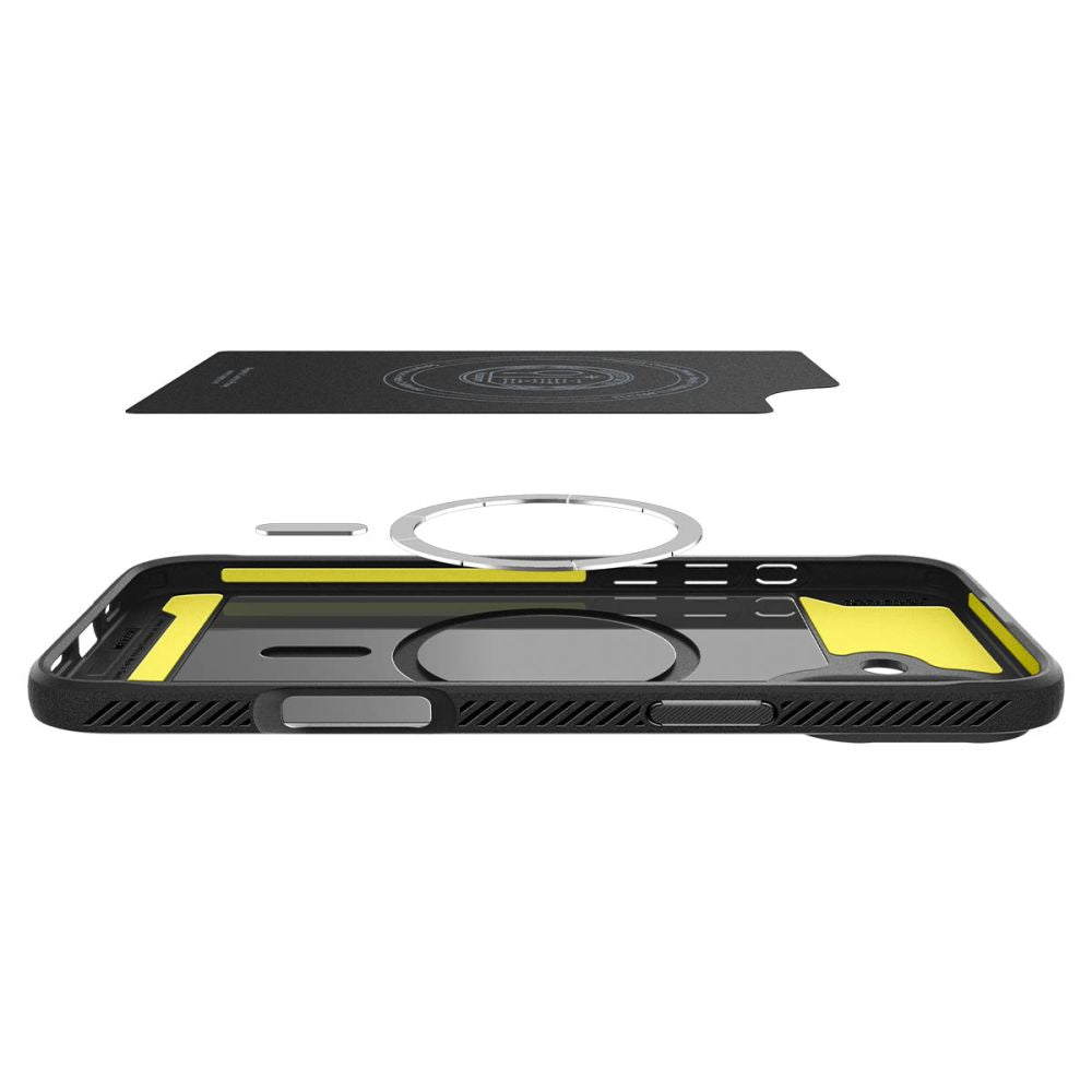 MagSafe Hülle für Apple iPhone 16 Plus, Spigen, Rugged Armor, Mattschwarz