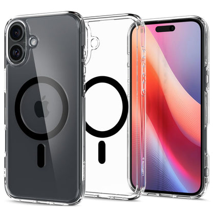 MagSafe Hülle für Apple iPhone 16 Plus, Spigen, Ultra Hybrid, Schwarz
