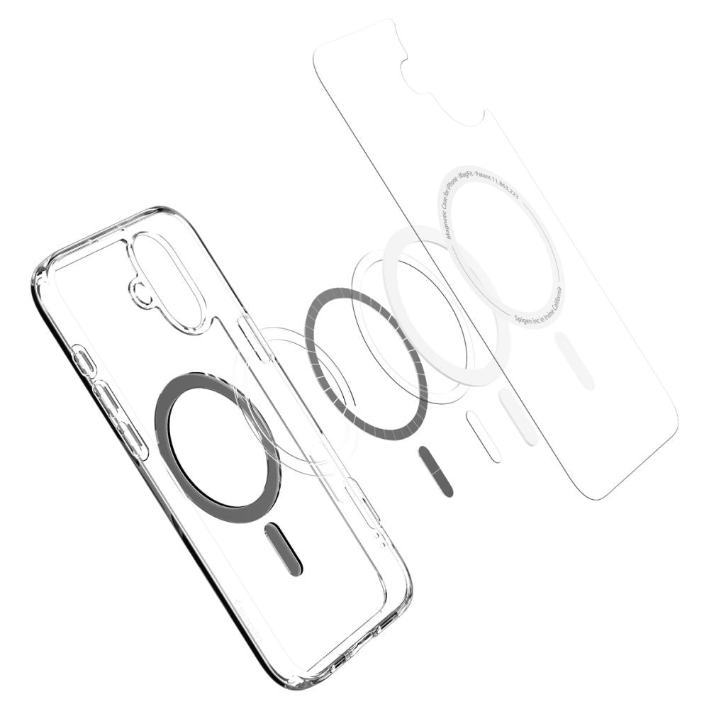 MagSafe Hülle für Apple iPhone 16 Plus, Spigen, Ultra Hybrid, Schwarz