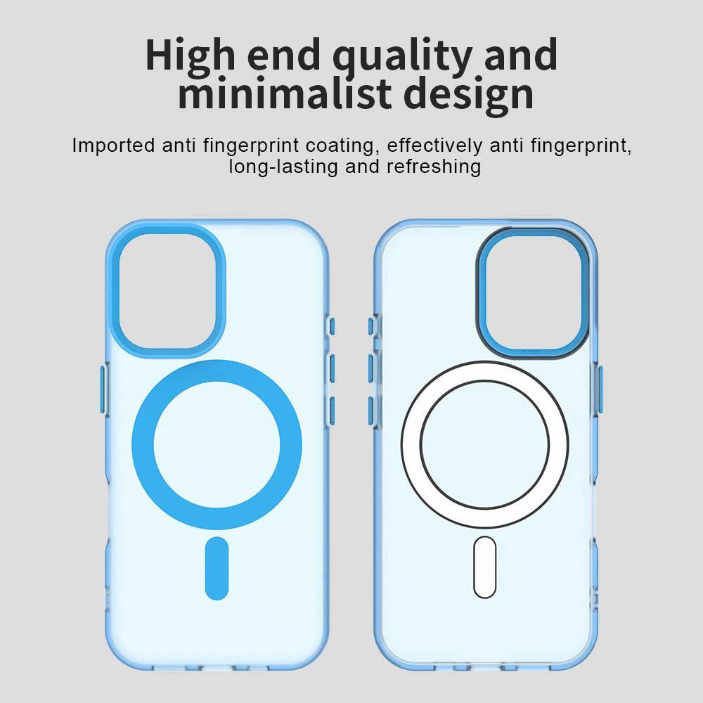 MagSafe-Hülle für Apple iPhone 16 Plus, Techsuit, CandyCase, Blau
