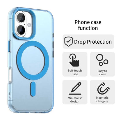 MagSafe-Hülle für Apple iPhone 16 Plus, Techsuit, CandyCase, Blau