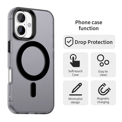 MagSafe-Hülle für Apple iPhone 16 Plus, Techsuit, CandyCase, Schwarz