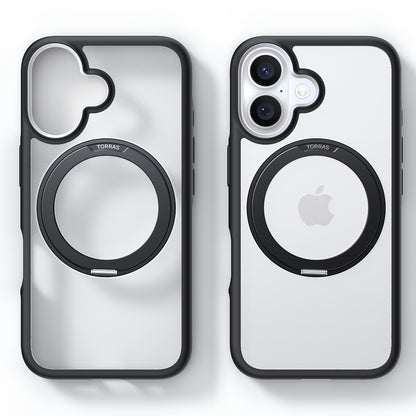 MagSafe Hülle für Apple iPhone 16 Plus, Torras, Ostand R Fusion, Schwarz