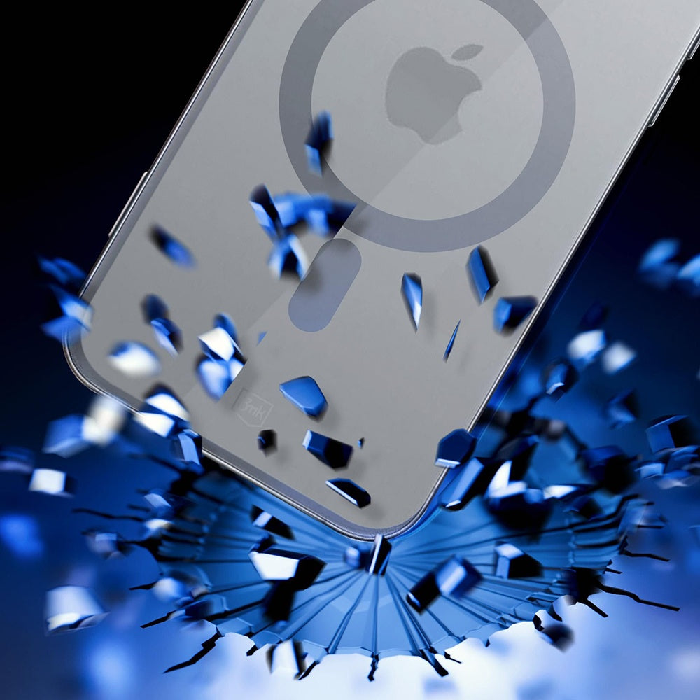 MagSafe-Hülle für Apple iPhone 16 Pro, 3MK, Satin Armor, Transparent