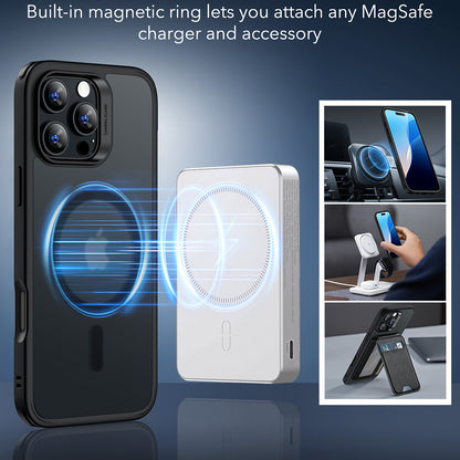 MagSafe Hülle für Apple iPhone 16 Pro, ESR, Classic Hybrid, Satinschwarz
