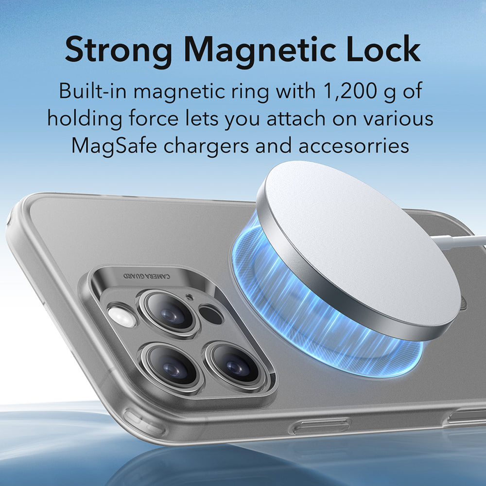 MagSafe Hülle für Apple iPhone 16 Pro, ESR, Zero, Satin Grau
