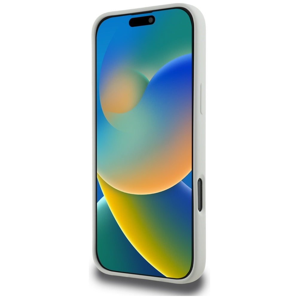 MagSafe Hülle für Apple iPhone 16 Pro, Karl Lagerfeld, Silikon Karl & Choupette's Köpfe, Beige