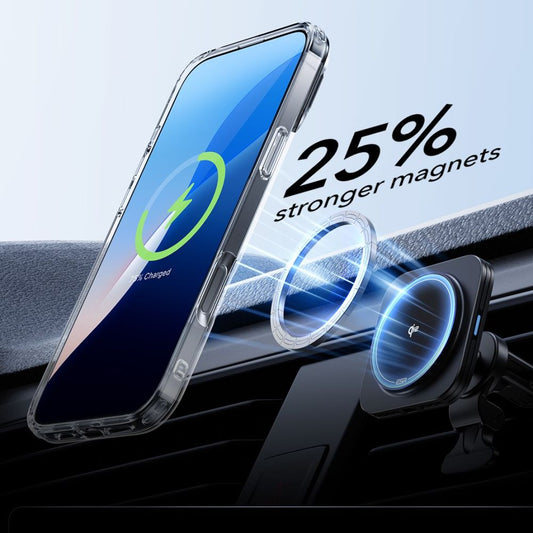 MagSafe Hülle für Apple iPhone 16 Pro Max, ESR, Classic Hybrid Kickstand mit Displayschutz, Transparent