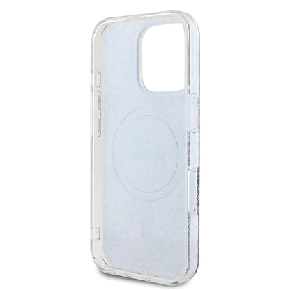 MagSafe Hülle für Apple iPhone 16 Pro Max, Guess, IML 4G, Blau