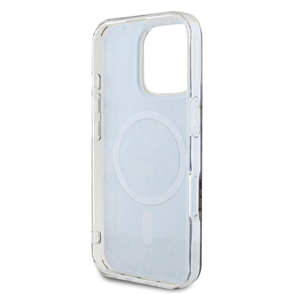 MagSafe Hülle für Apple iPhone 16 Pro Max, Guess, IML 4G, Schwarz