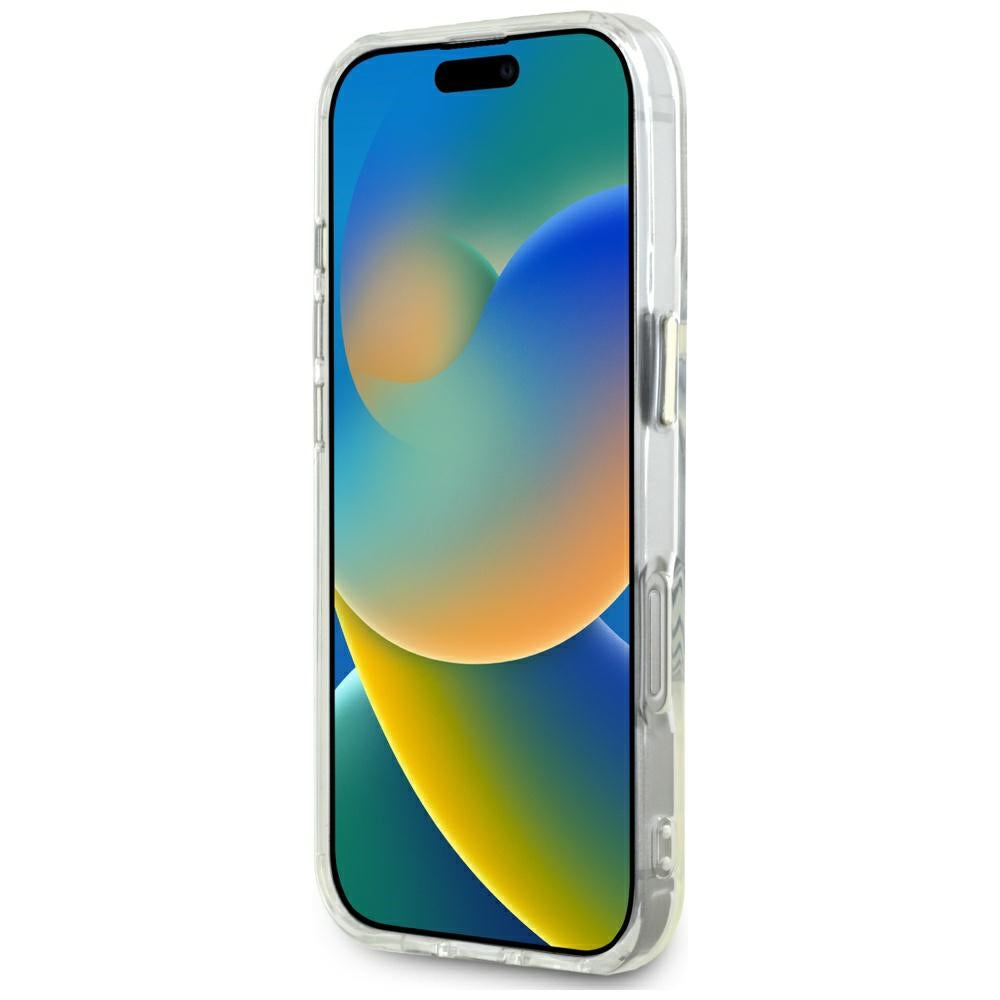 MagSafe Hülle für Apple iPhone 16 Pro Max, Guess, IML Metal Colored Circle, Weiß