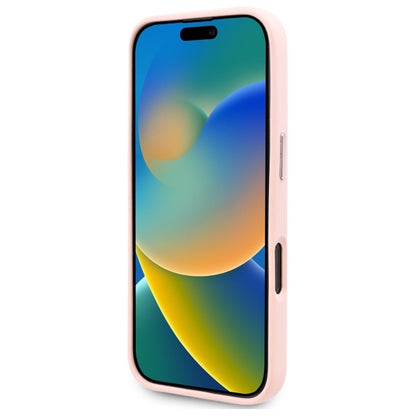 MagSafe Hülle für Apple iPhone 16 Pro Max, Karl Lagerfeld, Silicone Shadow Metal Initial, Rosa