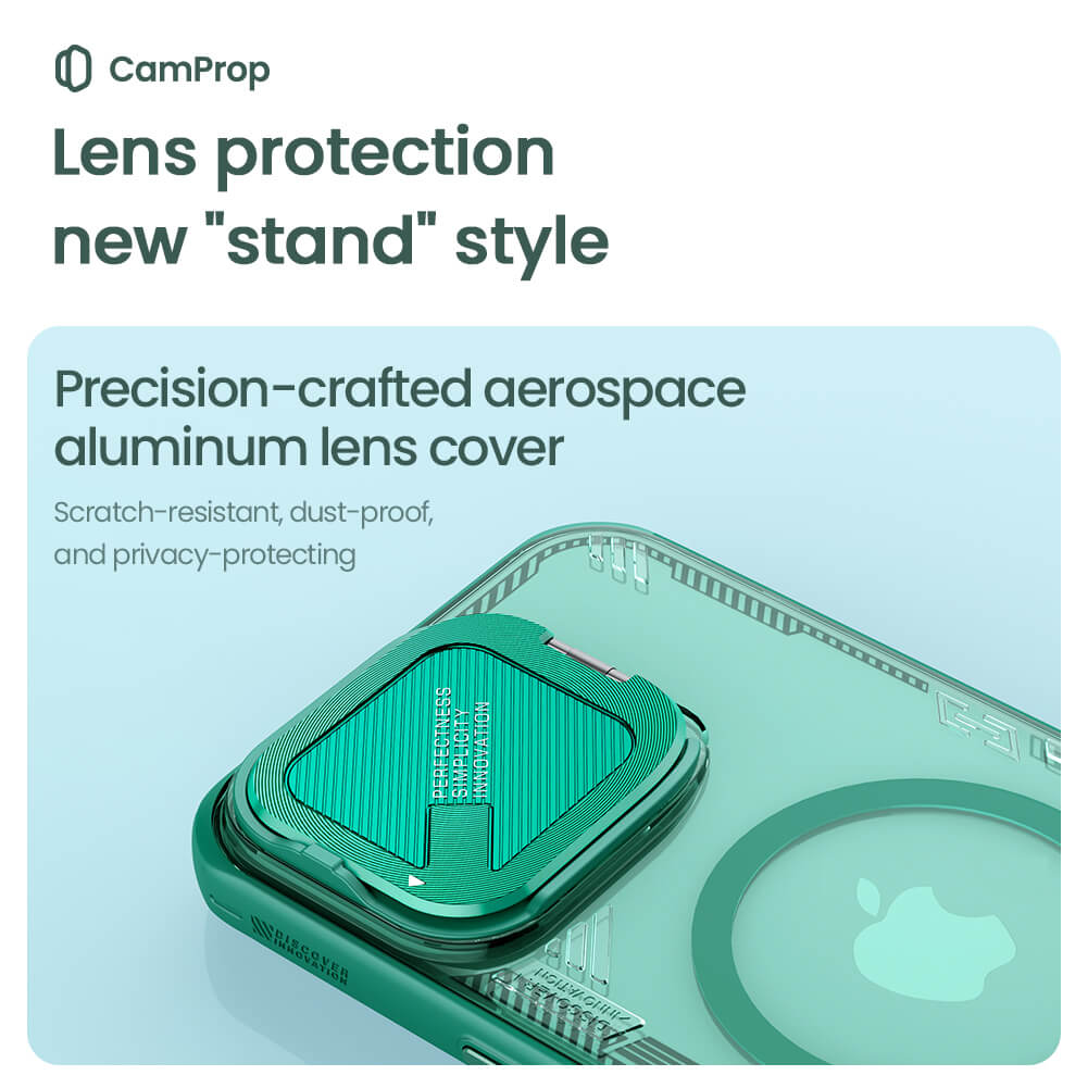 MagSafe-Hülle für Apple iPhone 16 Pro Max, Nillkin, Iceblade Prop (ohne Kameraausschnitt), Grün