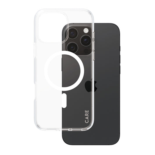 MagSafe Case for Apple iPhone 16 Pro Max, PanzerGlass, Urban Combat Care, White Transparent