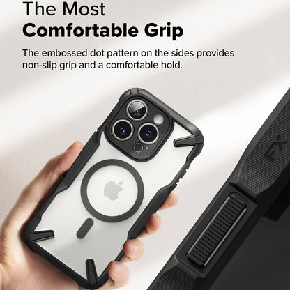 MagSafe Hülle für Apple iPhone 16 Pro Max, Ringke, Fusion X, Schwarz