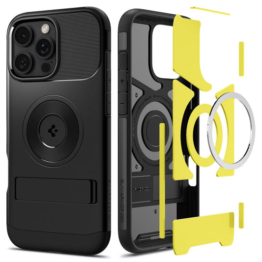 MagSafe Hülle für Apple iPhone 16 Pro Max, Spigen, Slim Armor, Schwarz