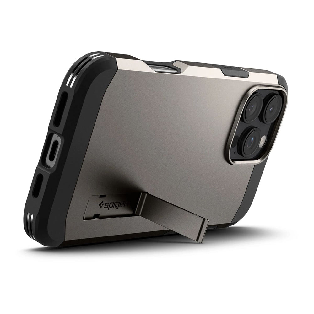 MagSafe Hülle für Apple iPhone 16 Pro Max, Spigen, Tough Armor, Grau ACS08012
