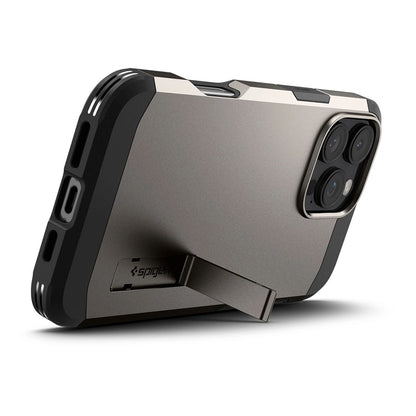 MagSafe Hülle für Apple iPhone 16 Pro Max, Spigen, Tough Armor, Grau ACS08012