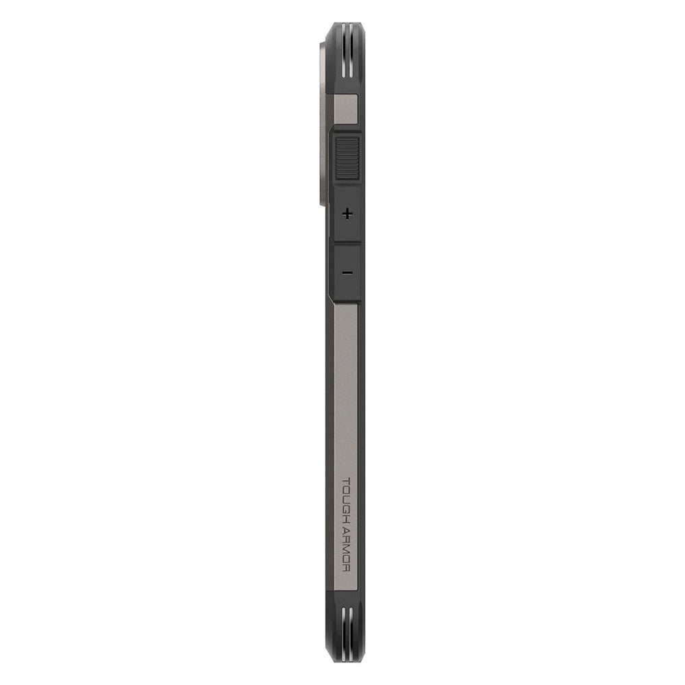 MagSafe Hülle für Apple iPhone 16 Pro Max, Spigen, Tough Armor, Grau ACS08012