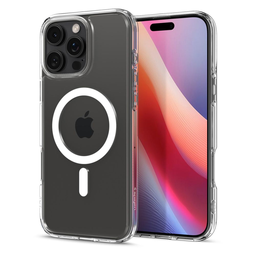 MagSafe Hülle für Apple iPhone 16 Pro Max, Spigen, Ultra Hybrid, Weiß ACS07998