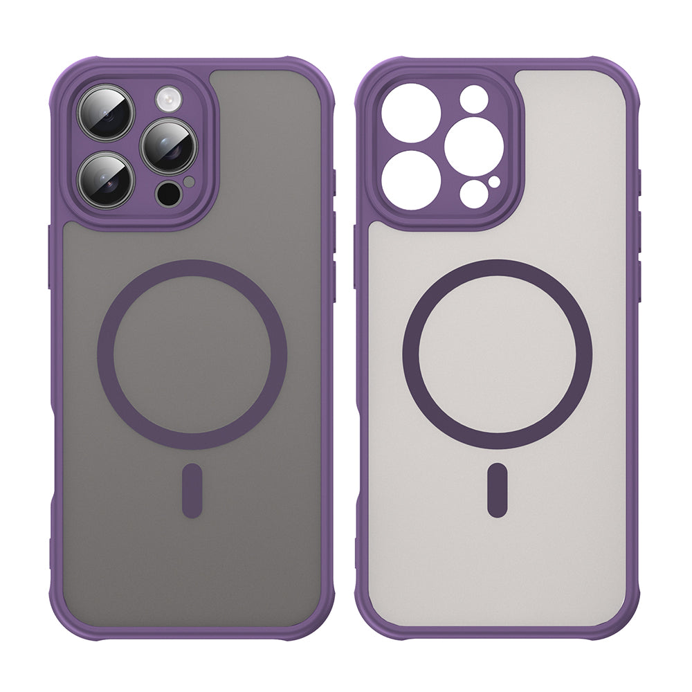 MagSafe Case for Apple iPhone 16 Pro Max, Techsuit, HaloFrost II, Purple