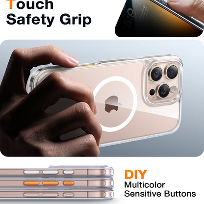 MagSafe Case for Apple iPhone 16 Pro Max, Torras, Diamond, Transparent
