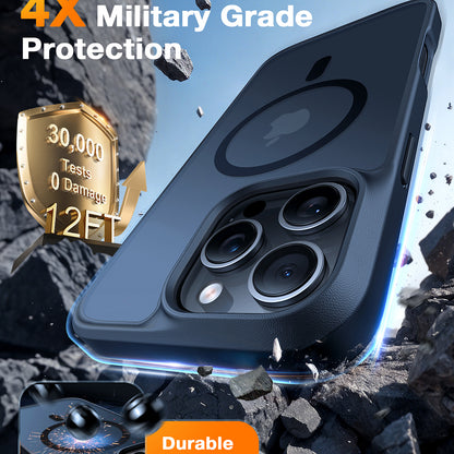 MagSafe Hülle für Apple iPhone 16 Pro Max, Torras, Guardian, Schwarz