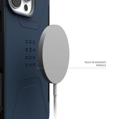 MagSafe-Hülle für Apple iPhone 16 Pro Max, Urban Armor Gear, Civilian, Marineblau