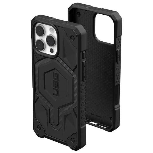 MagSafe-Hülle für Apple iPhone 16 Pro Max, Urban Armor Gear, Monarch Pro Carbon, Schwarz