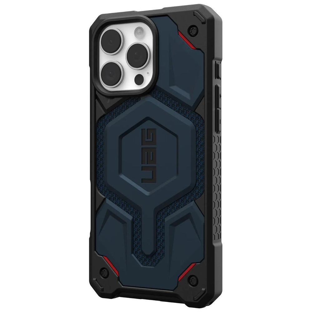 MagSafe-Hülle für Apple iPhone 16 Pro Max, Urban Armor Gear, Monarch Pro Kevlar, Marineblau