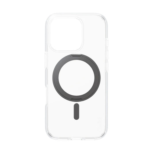 MagSafe Case for Apple iPhone 16 Pro, PanzerGlass, Care Feature Kickstand, Black Transparent