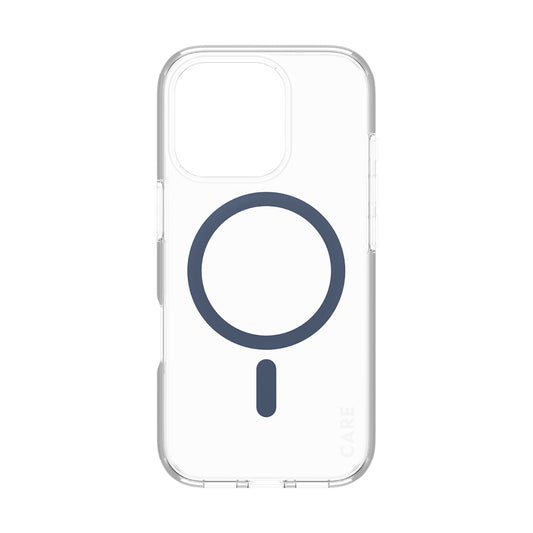 MagSafe Case for Apple iPhone 16 Pro, PanzerGlass, Urban Combat Care, Blue Transparent