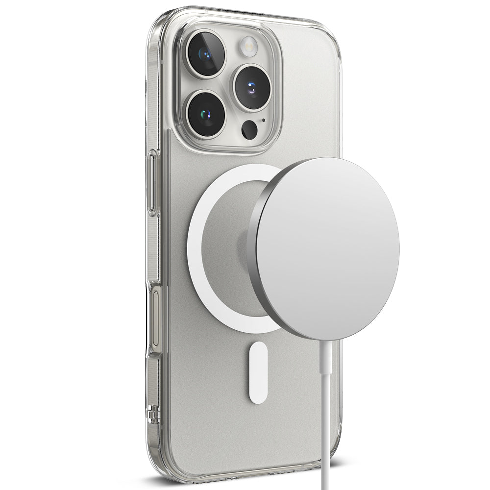 MagSafe-Hülle für Apple iPhone 16 Pro, Ringke, Fusion, Matt Transparent
