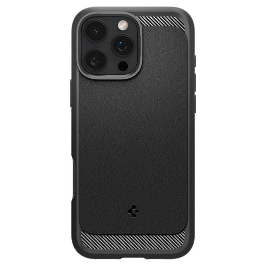 MagSafe Hülle für Apple iPhone 16 Pro, Spigen, Rugged Armor, Mattschwarz ACS08115